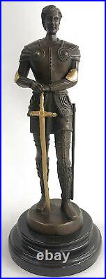 Bronze Sculpture Hand Made Spartan Gladiator Museum Quality Artwork Figur Statue Bronze Sculpture Hand Made Spartan Gladiator Museum Quality Artwork Figur Statue