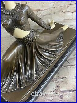Bronze Sculpture, Hand Made Statue Abstract SOLID ABSTRACT ART DECO