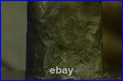 Bronze Sculpture, Hand Made Statue Abstract Signed Juno Cubism Nude Girl Abstrac