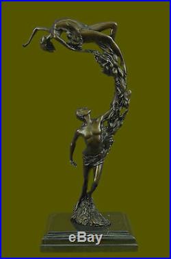 Bronze Sculpture, Hand Made Statue Abstract Signed Original Aldo Vitaleh Figure
