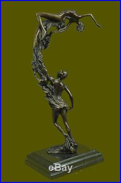 Bronze Sculpture, Hand Made Statue Abstract Signed Original Vitaleh Figure Deco