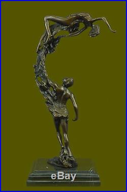 Bronze Sculpture, Hand Made Statue Abstract Signed Original Vitaleh Figure Deco