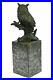 Bronze_Sculpture_Hand_Made_Statue_Animal_Owl_Pure_Figure_On_Marble_Base_Sale_01_iyze