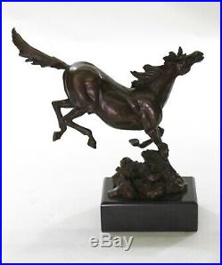 Bronze Sculpture, Hand Made Statue Animal Signed Original Milo Horse Figurine NR
