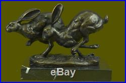 Bronze Sculpture, Hand Made Statue Animal Vienna Austrian Bunny Rabbit Hare DEAL
