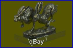 Bronze Sculpture, Hand Made Statue Animal Vienna Austrian Bunny Rabbit Hare DEAL