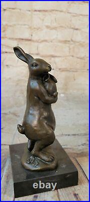 Bronze Sculpture, Hand Made Statue Animal Vienna Austrian Bunny Rabbit Hare Deal