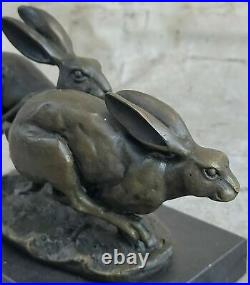 Bronze Sculpture, Hand Made Statue Animal Vienna Austrian Bunny Rabbit Hare SALE