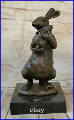 Bronze Sculpture, Hand Made Statue Animal Vienna Austrian Bunny Rabbit Hare Sale
