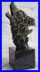Bronze_Sculpture_Hand_Made_Statue_Animal_Wolf_Head_Bust_Wild_Life_Garden_Figure_01_fg