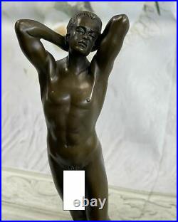 Bronze Sculpture, Hand Made Statue Art Collector Edition Male Men Decoration NR