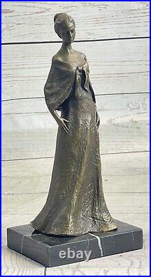 Bronze Sculpture Hand Made Statue Art Deco Signed Original Victorian Beauty Sale