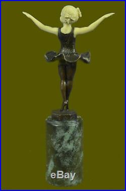 Bronze Sculpture, Hand Made Statue Dancers Large Signed Tall Ballerina Dancer NR