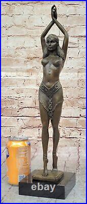 Bronze Sculpture Hand Made Statue Dancers Lovely Dancer By Chiparus Figurine Art Bronze Sculpture Hand Made Statue Dancers Lovely Dancer By Chiparus Figurine Art