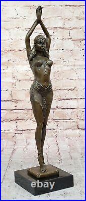 Bronze Sculpture Hand Made Statue Dancers Lovely Dancer By Chiparus Figurine Art Bronze Sculpture Hand Made Statue Dancers Lovely Dancer By Chiparus Figurine Art