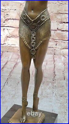 Bronze Sculpture Hand Made Statue Dancers Lovely Dancer By Chiparus Figurine Art Bronze Sculpture Hand Made Statue Dancers Lovely Dancer By Chiparus Figurine Art