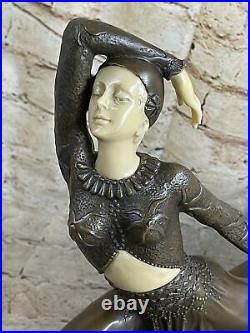 Bronze Sculpture Hand Made Statue Dancers Lovely Dancer Figurine Artwork Sale