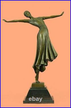 Bronze Sculpture Hand Made Statue Dancers Lovely Dancer Figurine By Chiparus ART