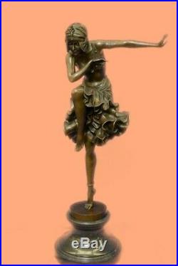 Bronze Sculpture Hand Made Statue Dancers Lovely Dancer Figurine Chiparus DEAL