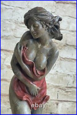 Bronze Sculpture Hand Made Statue Erotic Sign Aldo Vitaleh Italian Artist Nude