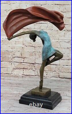 Bronze Sculpture Hand Made Statue Erotic Signed Aldo Vitaleh Italian Artist