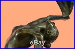 Bronze Sculpture Hand Made Statue Erotic Signed Aldo Vitaleh Italian Artist LARG