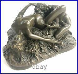 Bronze Sculpture, Hand Made Statue Erotic Two Hot Erotic Sexual Lesbian Love NR