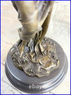 Bronze Sculpture Hand Made Statue Fairy / Mythical Nude Fairy Mythical Deco Sale