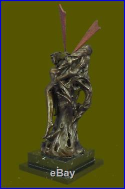 Bronze Sculpture, Hand Made Statue Fairy / Mythical SignedVitalehSemi Nude FF