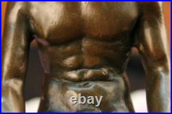 Bronze Sculpture, Hand Made Statue Gay Art Collector Edition Nude Male Figurine
