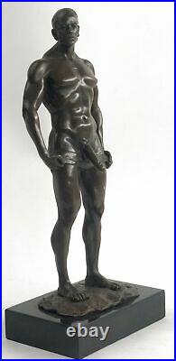 Bronze Sculpture, Hand Made Statue Gay Art Collector Edition Nude Male Gay Gift