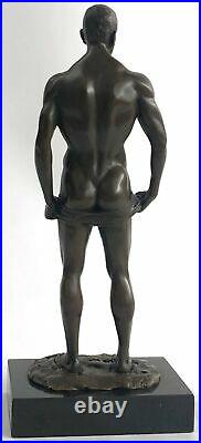 Bronze Sculpture, Hand Made Statue Gay Art Collector Edition Nude Male Gay Gift