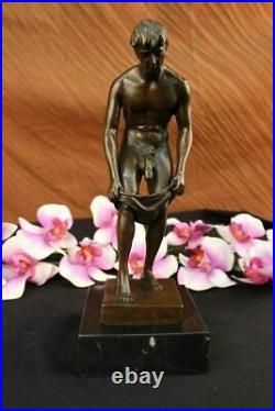 Bronze Sculpture, Hand Made Statue Gay Art Collector Edition Nude Male Hot Cast