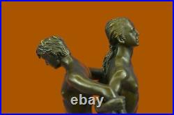 Bronze Sculpture, Hand Made Statue Gay Art Signed Original Gay Men Wrestling