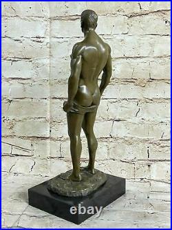 Bronze Sculpture, Hand Made Statue Man Art Collector Edition Nude Male Decor