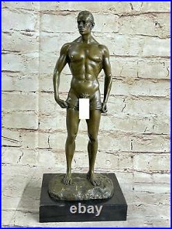 Bronze Sculpture, Hand Made Statue Man Art Collector Edition Nude Male Decor