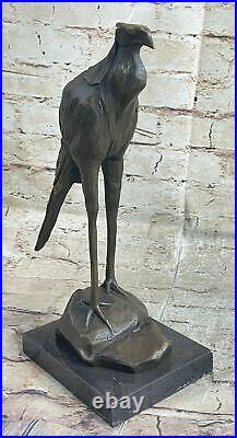Bronze Sculpture, Hand Made Statue REMBRANDT BUGATTI STORK EXOTIC Figure