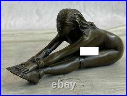 Bronze Sculpture, Hand Made Statue Rare Original Patoue Bondage Lady S&M Decor