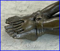 Bronze Sculpture, Hand Made Statue Rare Original Patoue Bondage Lady S&M Decor