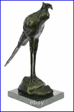 Bronze Sculpture Hand Made Statue Rembrandt Bugatti Stork Exotic Bird Bronze Nr