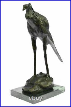 Bronze Sculpture Hand Made Statue Rembrandt Bugatti Stork Exotic Bird Bronze Nr