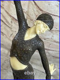 Bronze Sculpture Hand Made Statue Signed Art Chiparus Belly Dancer Bronze