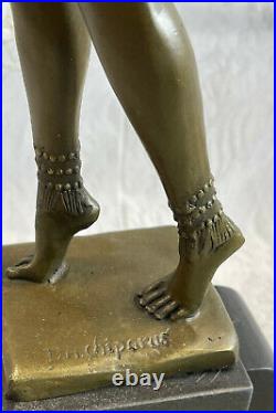 Bronze Sculpture, Hand Made Statue Signed Art Deco Chiparus Belly Dancer