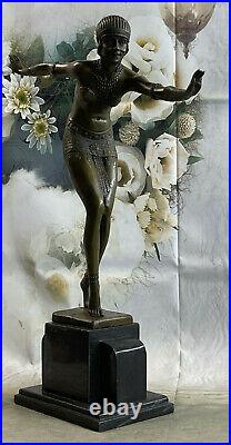 Bronze Sculpture, Hand Made Statue Signed Art Deco Chiparus Belly Dancer