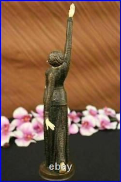 Bronze Sculpture, Hand Made Statue Signed Art Deco Chiparus Belly Dancer Artwork