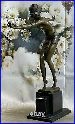 Bronze Sculpture, Hand Made Statue Signed Art Deco Chiparus Belly Dancer Bronze