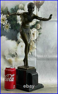 Bronze Sculpture, Hand Made Statue Signed Art Deco Chiparus Belly Dancer DEAL