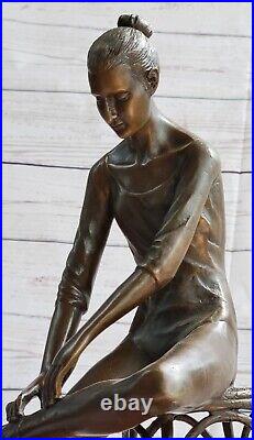 Bronze Sculpture Hand Made Young Ballerina by Edgar Degas Hot Cast Figurine