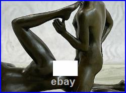 Bronze Sculpture Naked Man &Women Art With Sculpture Statue Figurine Hand Made