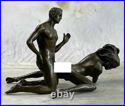 Bronze Sculpture Naked Man &Women Art With Sculpture Statue Figurine Hand Made